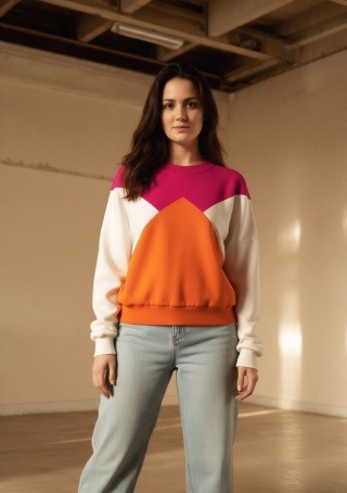 Bluza dresowa wielokolorowa