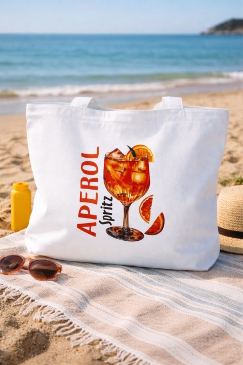 Duża torba bawełniana z zamkiem APEROL