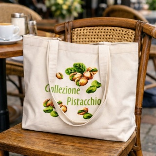 Duża torba bawełniana PISTACJE