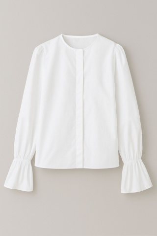 Koszula bawełniana basic w kolorze białym