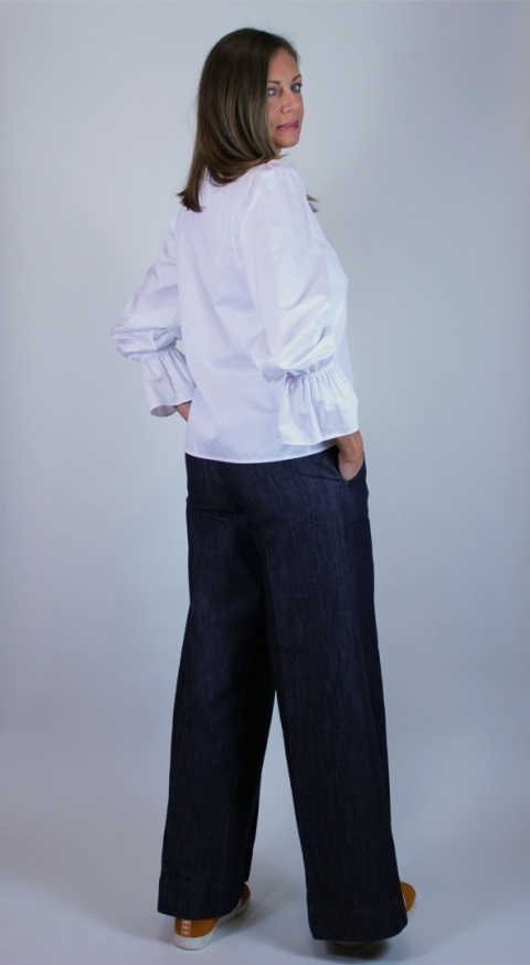 Koszula bawełniana basic w kolorze białym