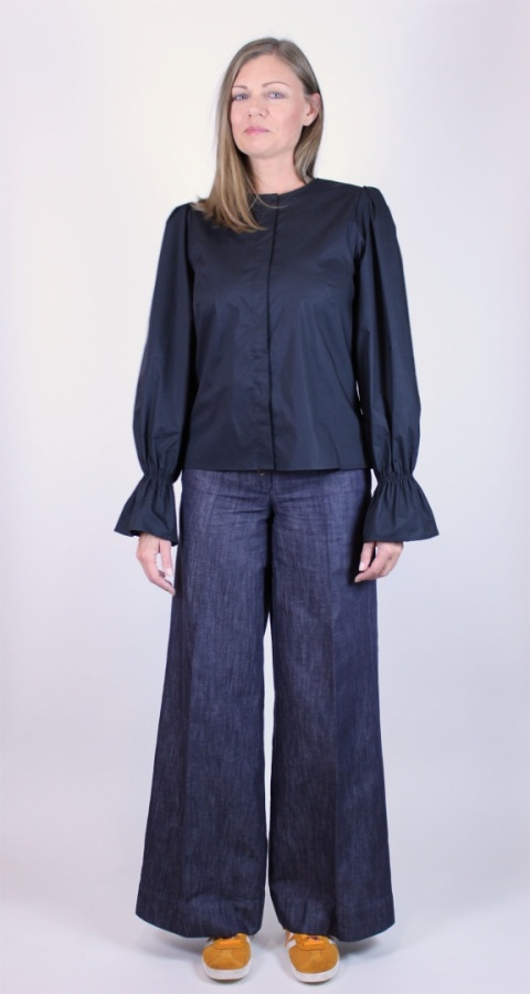 Koszula bawełniana basic w kolorze czarnym