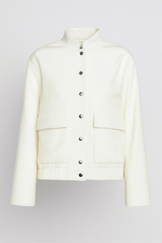 Kurtka sztruksowa w kolorze śmietankowym