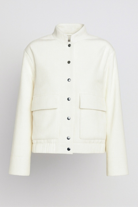 Kurtka sztruksowa w kolorze śmietankowym