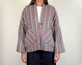 Kurtka z tkaniny wełnianej typu Chanel