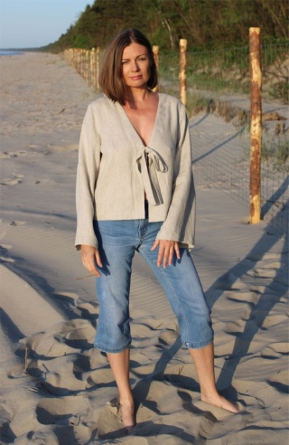 Wykrój do uszycia koszuli VIENNA z szerokim długim rękawem