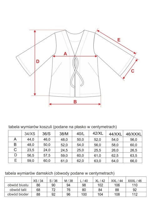 Wykrój do uszycia koszuli VIENNA z szerokim długim rękawem