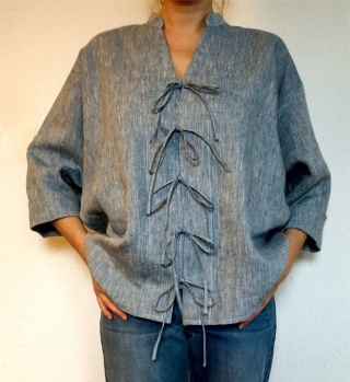 Wykrój do uszycia koszuli TOKYO wiązanej na troczki