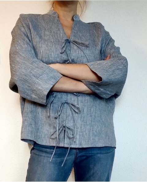 Wykrój do uszycia koszuli TOKYO wiązanej na troczki