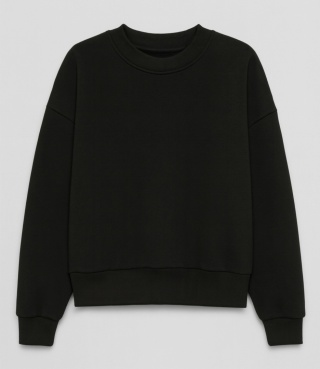 Bluza dresowa o pudełkowym kształcie w kolorze czekoladowym