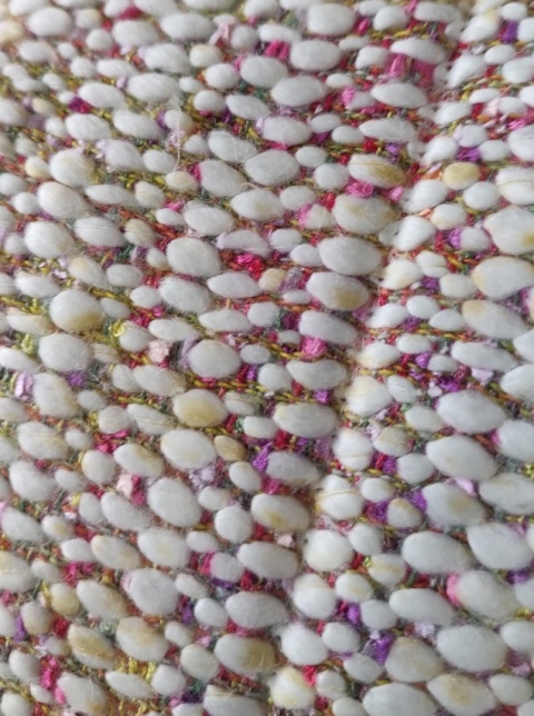 Katana z z tkaniny typu Chanel multikolor z podszewką