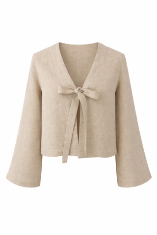 Koszula lniana w kolorze naturalnym