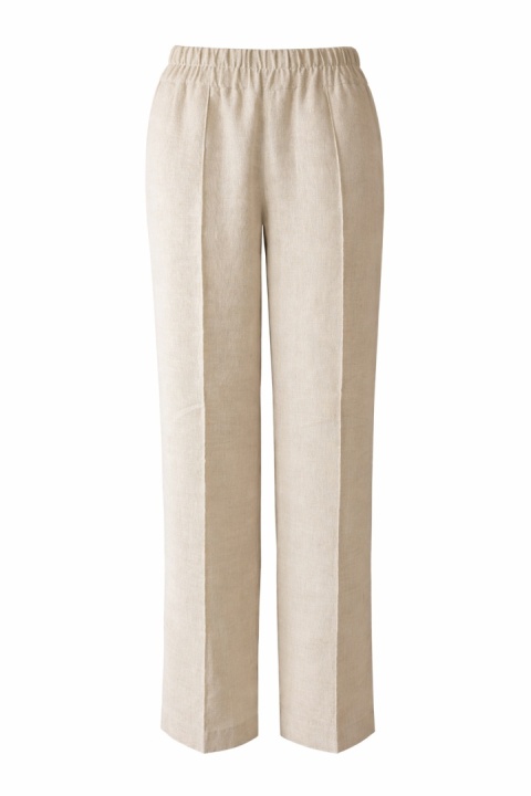 Proste spodnie z z naturalnego lnu 100%